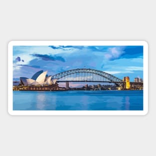 Sydney Harbour Painting Sticker